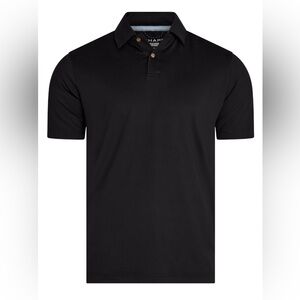 CHAPS Men's XL Black Everyday Performance Polo Shirt Short Sleeve  Stretch Golf